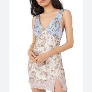 Free people floral slip dress